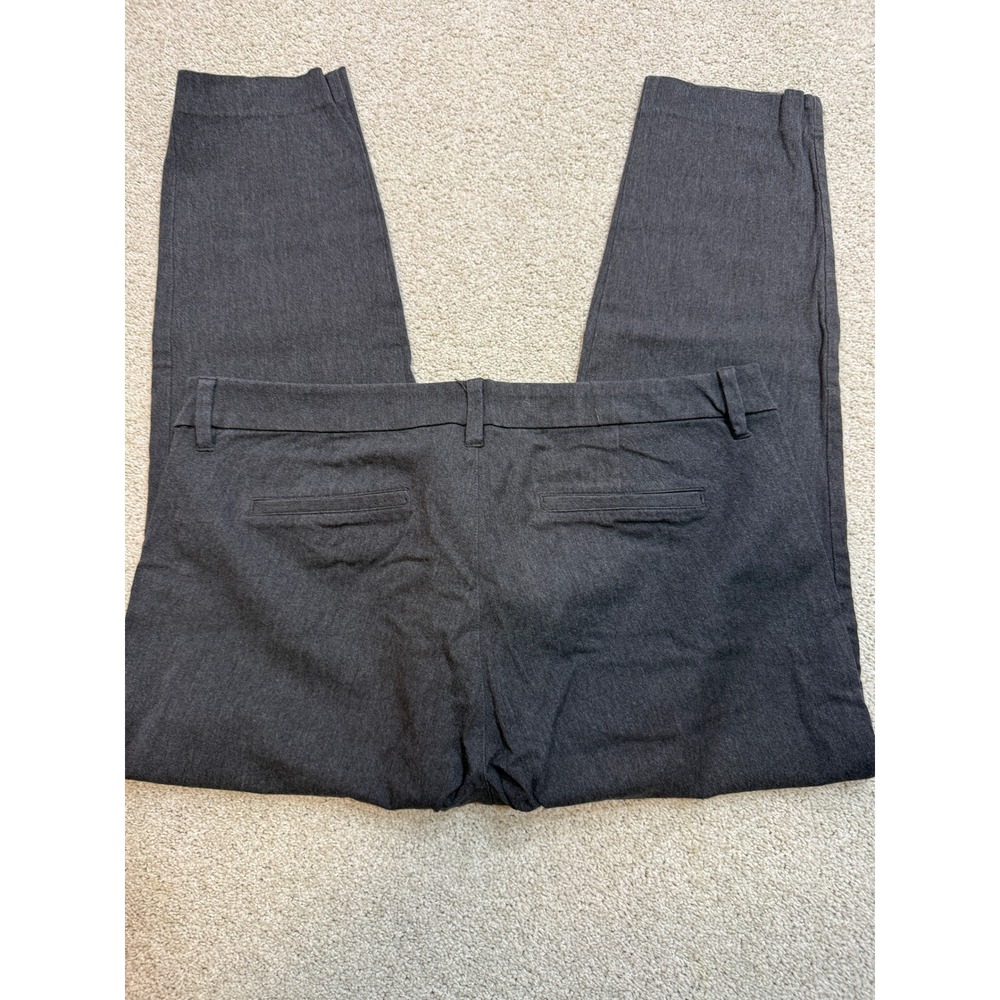Old Navy Pixie High Rise Ankle Pants Womens 20 Charcoal Gray Heathered Stretch - Picture 4 of 5